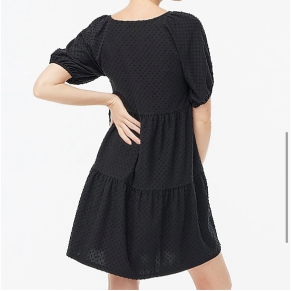 J.Crew Factory Knit Clip Dot Tiered Dress - Picture 2 of 4